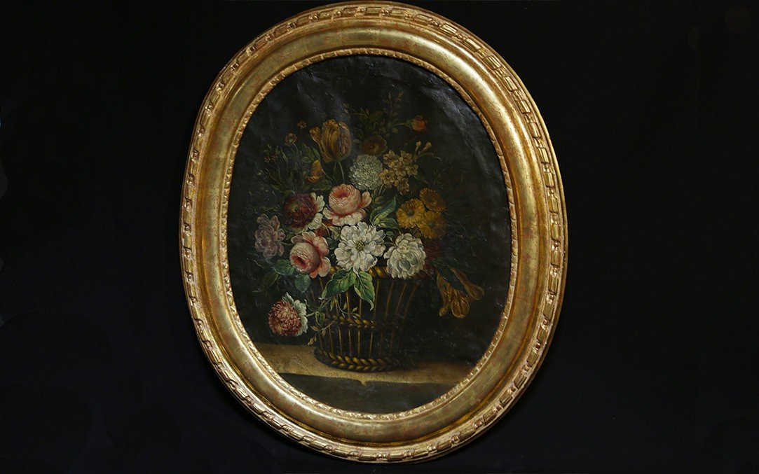 Still Life, Oil On Canvas 17th Century-photo-3