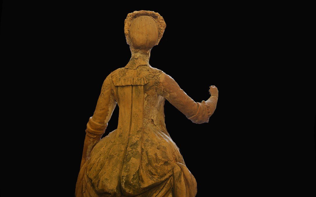 Terracotta Garden Statue, 18th Century (135 Cm)-photo-1