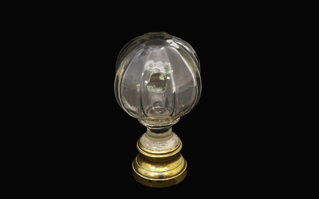 Staircase Ball In Crystal And Bronze (14.5 Cm)-photo-2