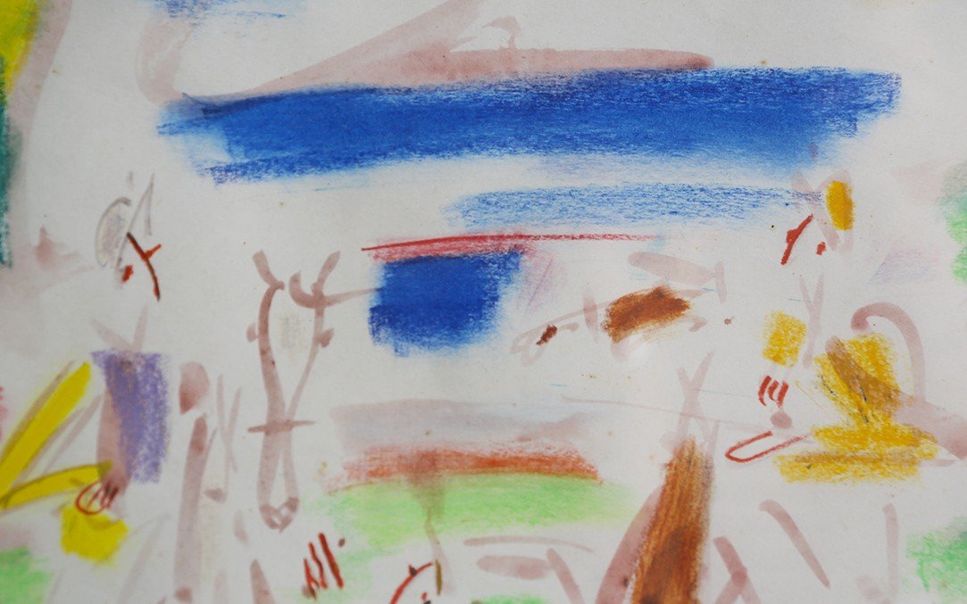 Gen Paul, Courses à Longchamp Aquarelle Et Gouache -photo-2