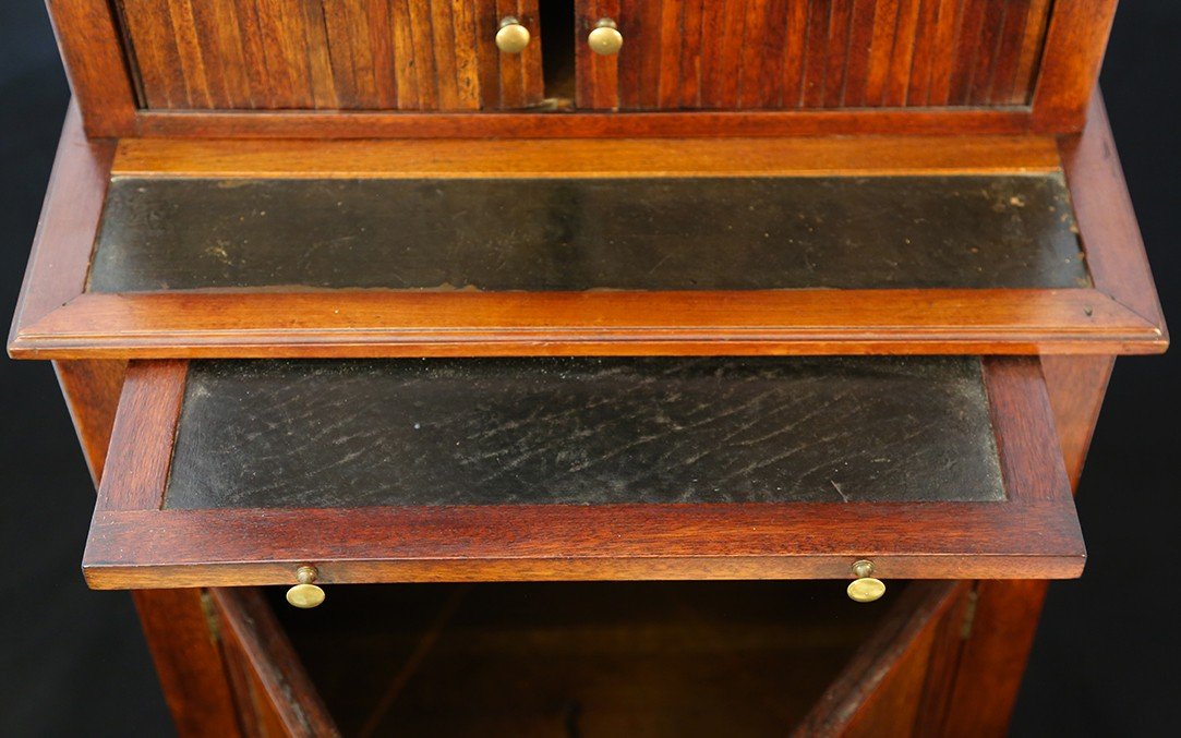 Small Directoire Secretary, 18th Century, Mahogany (122 X 52 Cm)-photo-5