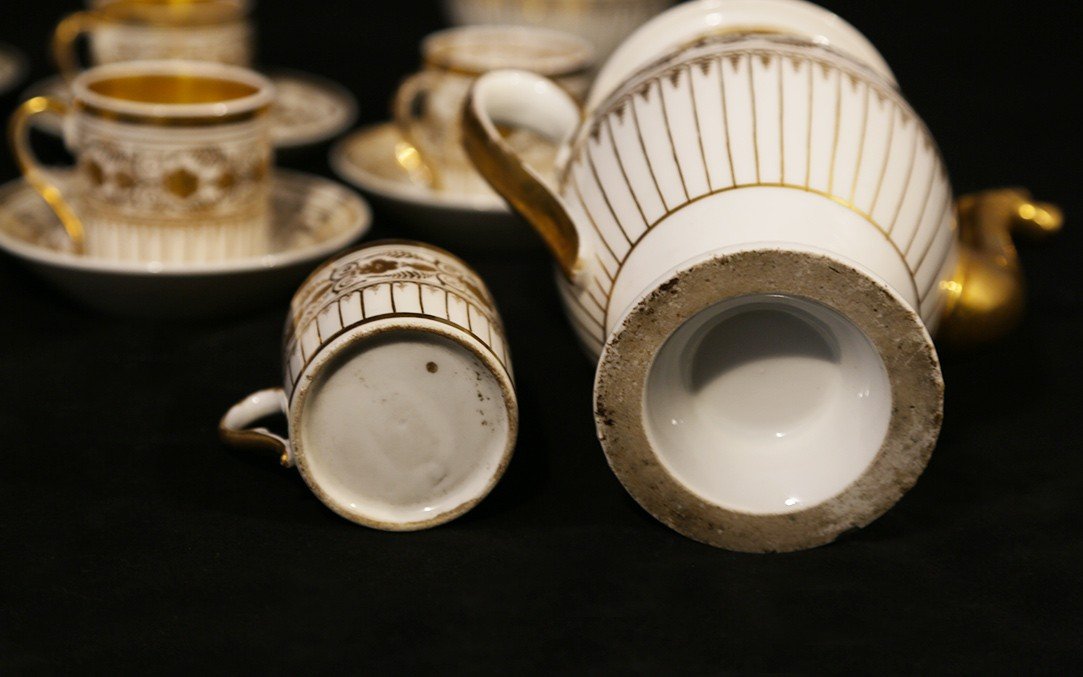 Old Paris Tea Service, 7 Cups-photo-6