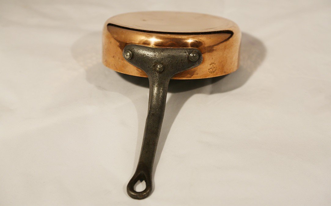 Small Copper Frying Pan, (heavy And Thick) 18cm-photo-4