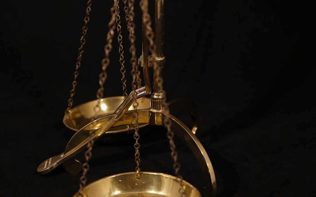 Trebuchet, Confectioner's Scale, Brass, England-photo-4