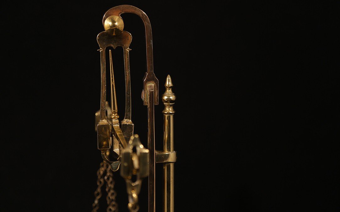 Trebuchet, Confectioner's Scale, Brass, England-photo-5
