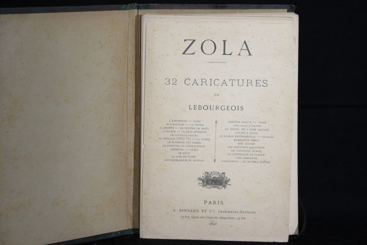Zola 32 Original Caricatures From 1898-photo-3