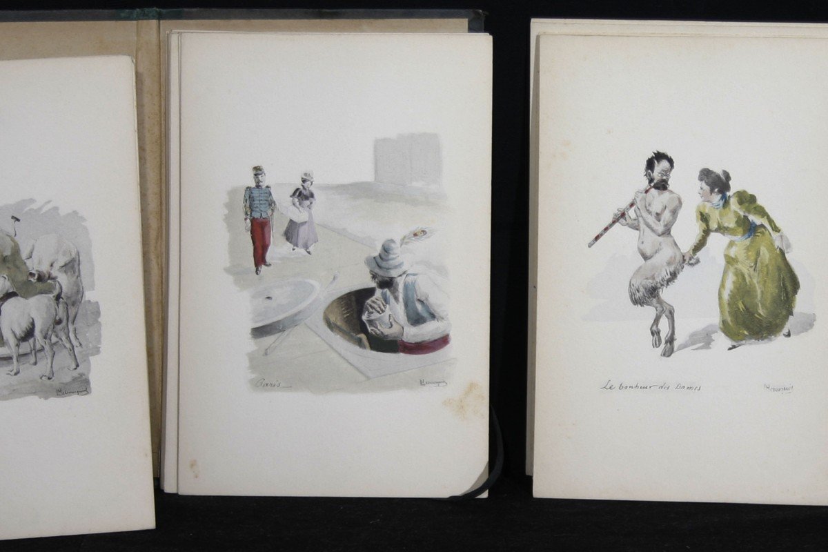 Zola 32 Original Caricatures From 1898-photo-2