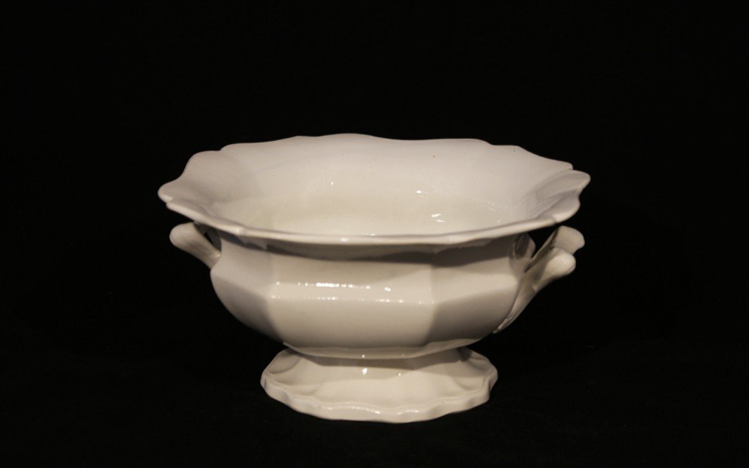 Fruit Bowl, White Porcelain