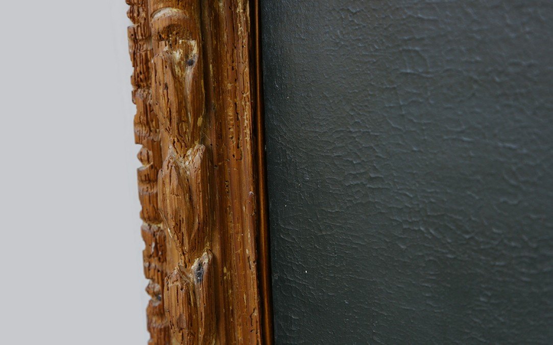 Oil On Canvas 18th Century, Louis XIV Period Frame-photo-1