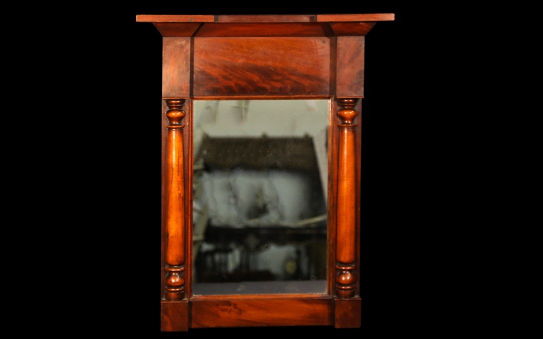 Empire Mirror, Mahogany, 19th Century-photo-1