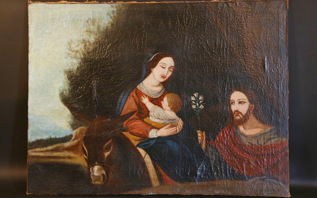 The Flight Into Egypt, Oil On Canvas, Late 16th - 17th Century 