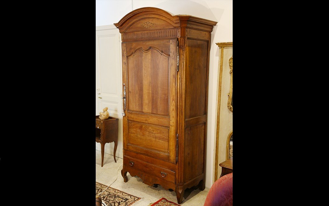 Bonnetière, Armoire, Noyer, XVIIIeme, Louis XVI-photo-2