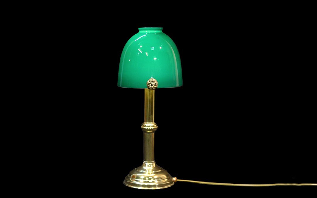 Desk Lamp, Double Opaline
