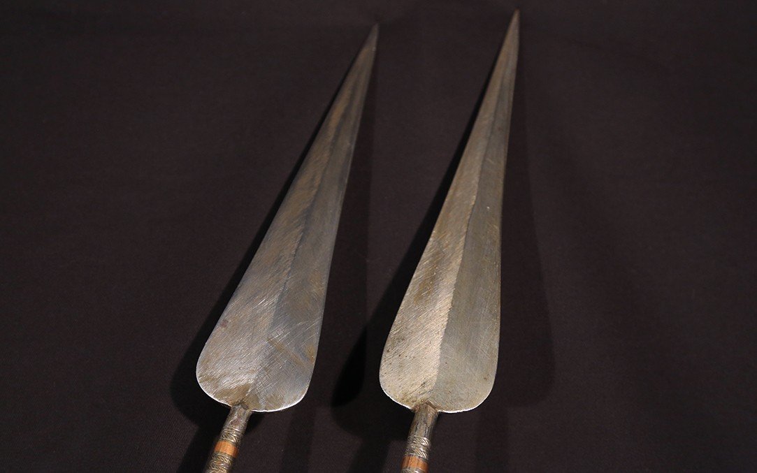 Lances Bois, Acier, XIXème Siècle -photo-4