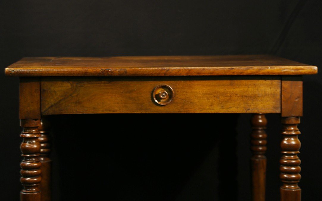 Petite Table Noyer, XIXème (78*58cm)-photo-2