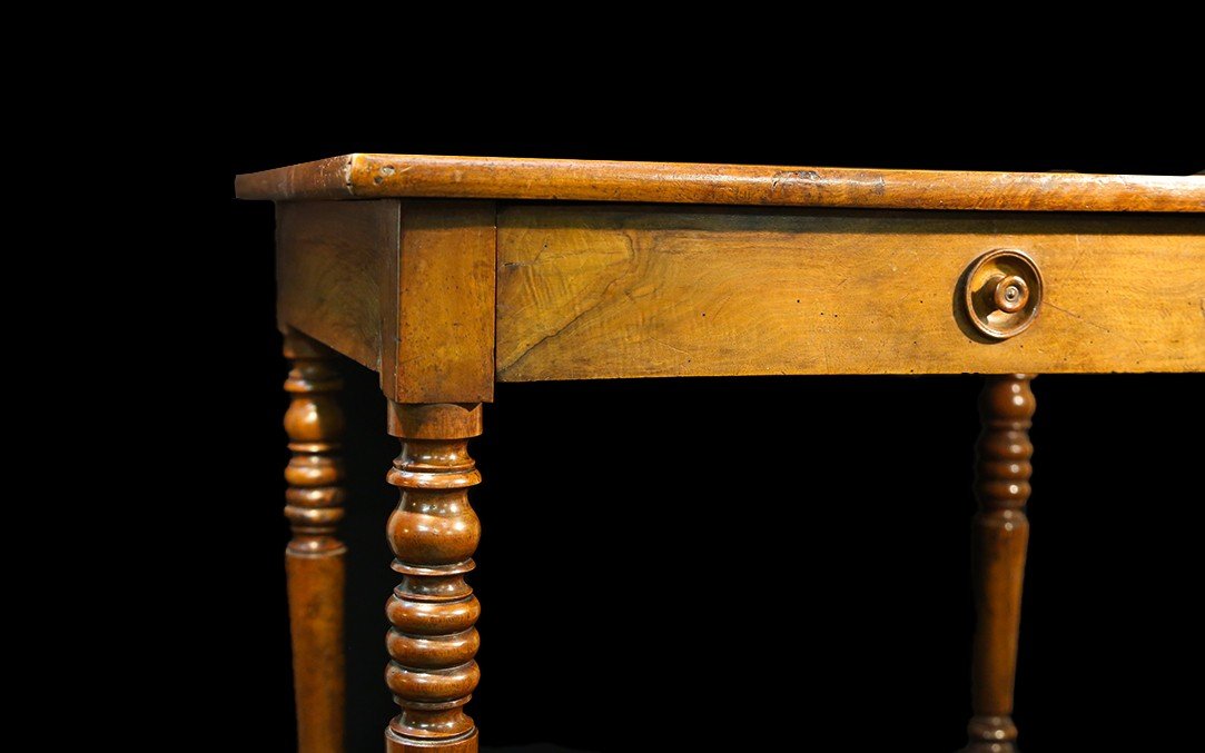 Small Walnut Table, 19th Century (78*58cm)-photo-2