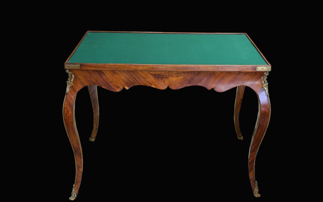 Table à Jeu d'époque Louis XV-photo-3