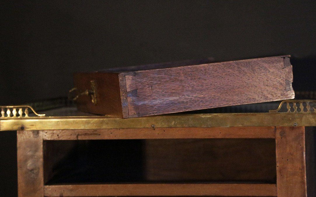 Guéridon Louis XVI, Marbre, XVIIIème-photo-4