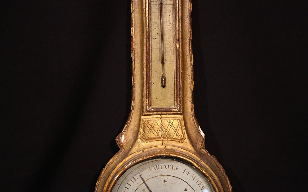 18th Century Barometer, Golden Wood-photo-3