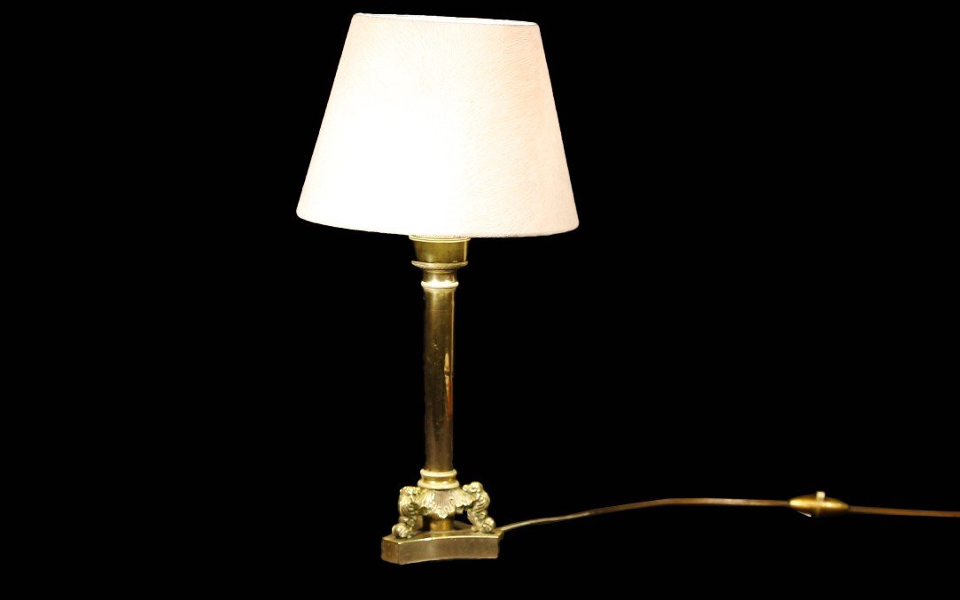 Lampe Empire, Bronze, XIXème Siècle -photo-2