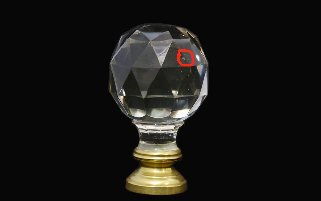 Staircase Ball, 19th Century, Full Crystal And Bronze-photo-2
