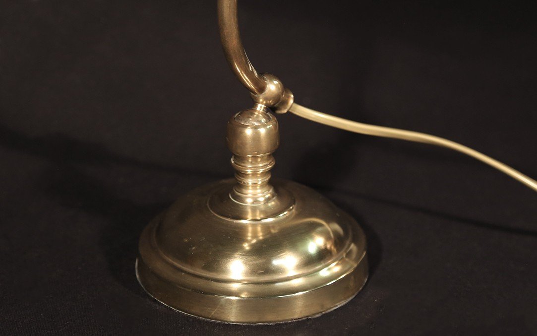Notary Lamp, 1930s-1940s, Brass-photo-4
