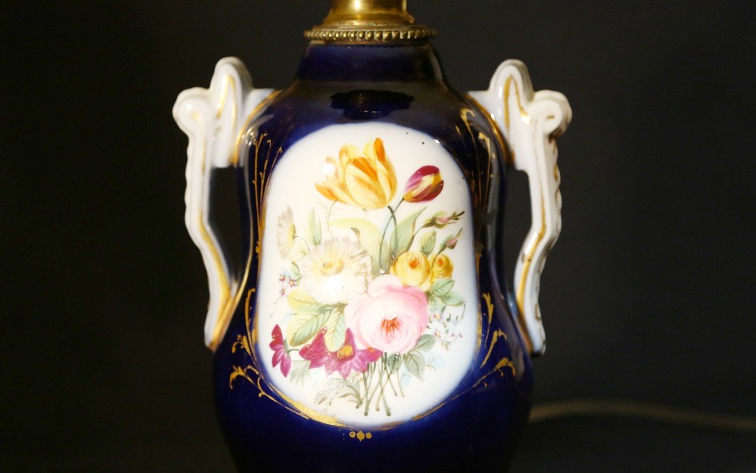 Valentine Porcelain Lamp, 19th Century -photo-3