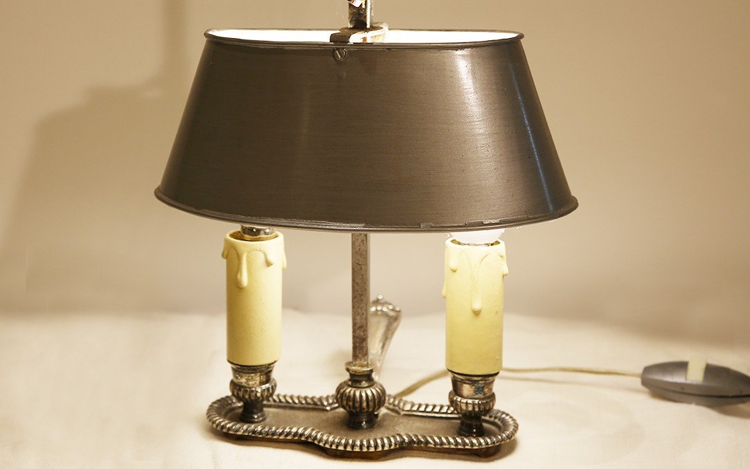 Small Desk Lamp, Late 19th Century -photo-3