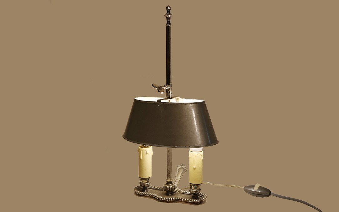 Small Desk Lamp, Late 19th Century -photo-4