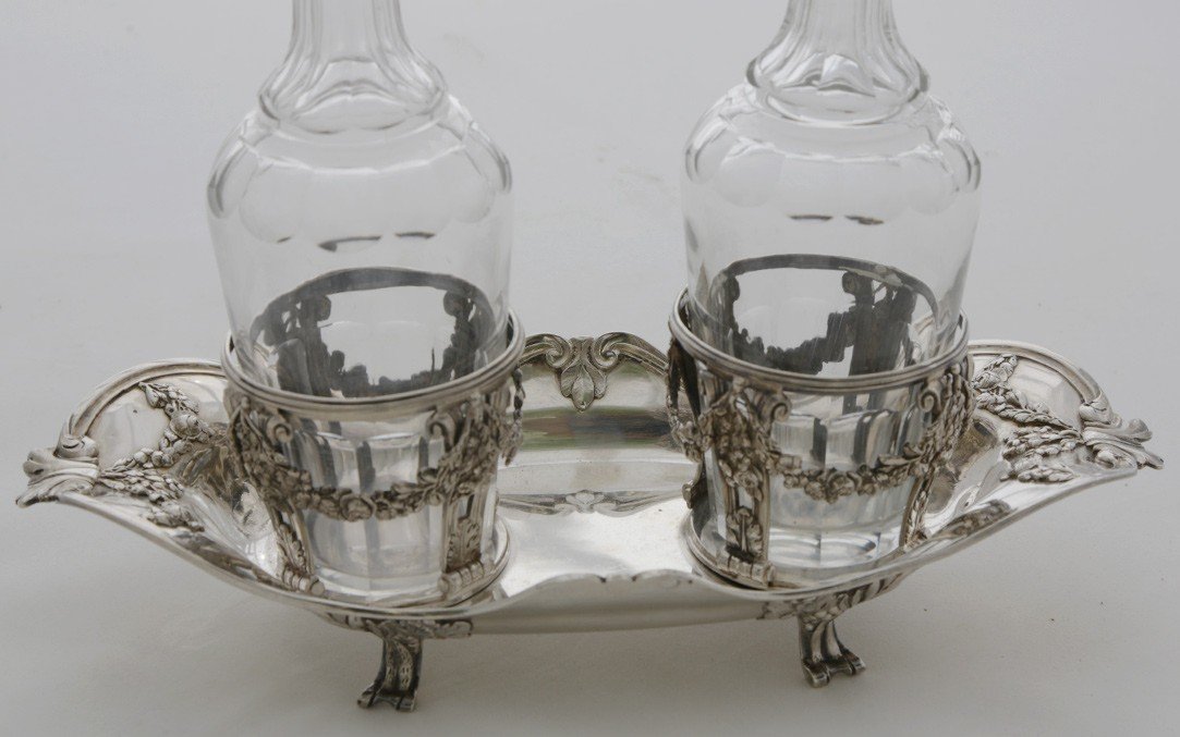Huilier/vinaigrier Argent Massif Fin XVIIIème Siècle (paris 1773)-photo-2