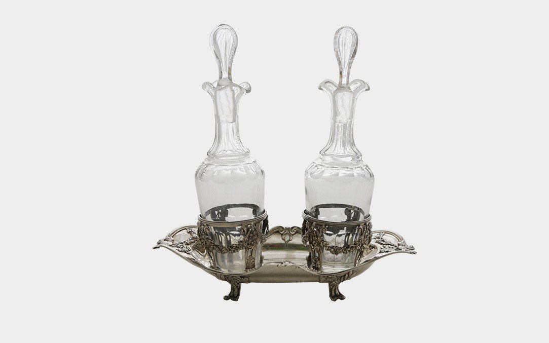 Huilier/vinaigrier Argent Massif Fin XVIIIème Siècle (paris 1773)-photo-6