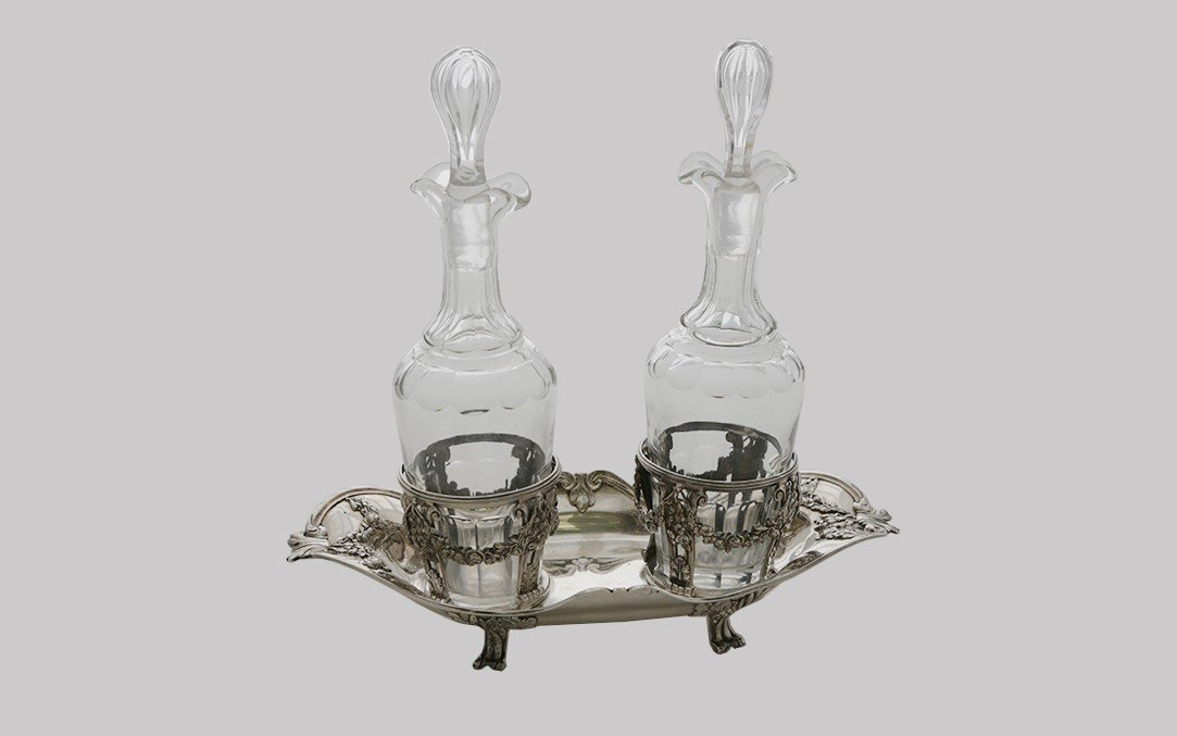Huilier/vinaigrier Argent Massif Fin XVIIIème Siècle (paris 1773)