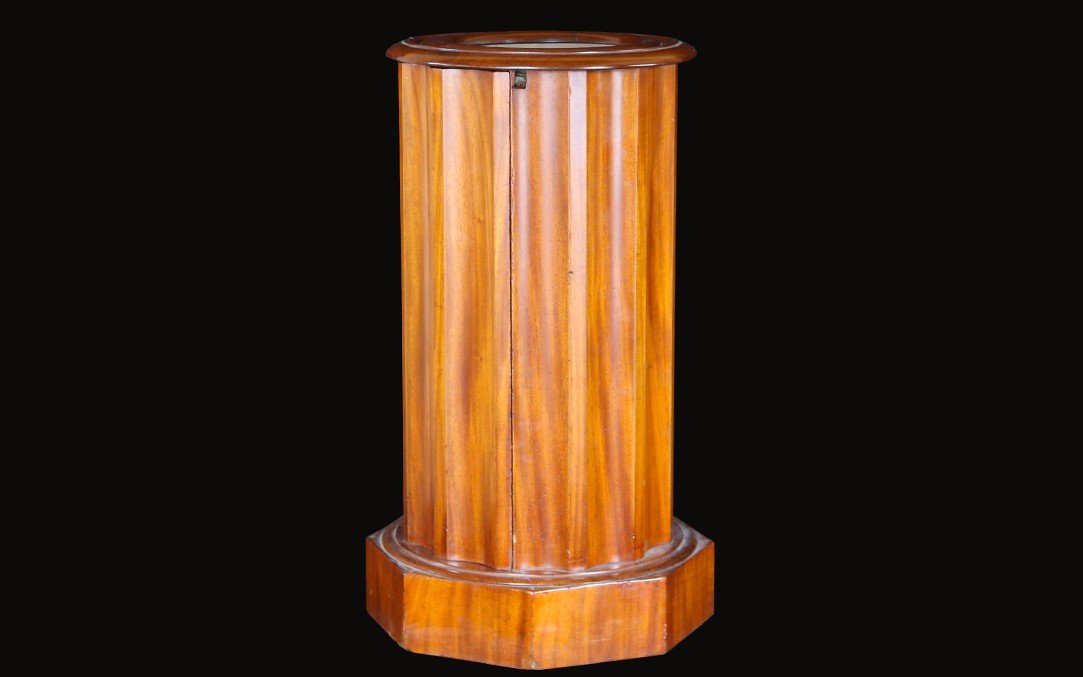 Somno, Pedestal Table, 1st Empire Blond Walnut (71 Cm) -photo-2