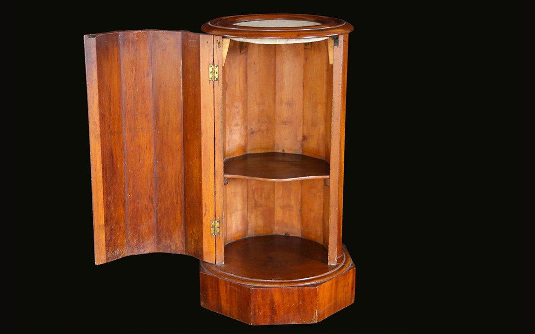 Somno, Pedestal Table, 1st Empire Blond Walnut (71 Cm) -photo-4