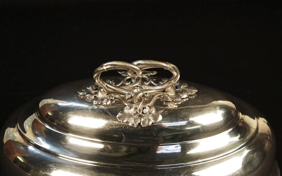 Cloche De Table / Couvre plat, Métal Argenté -photo-2