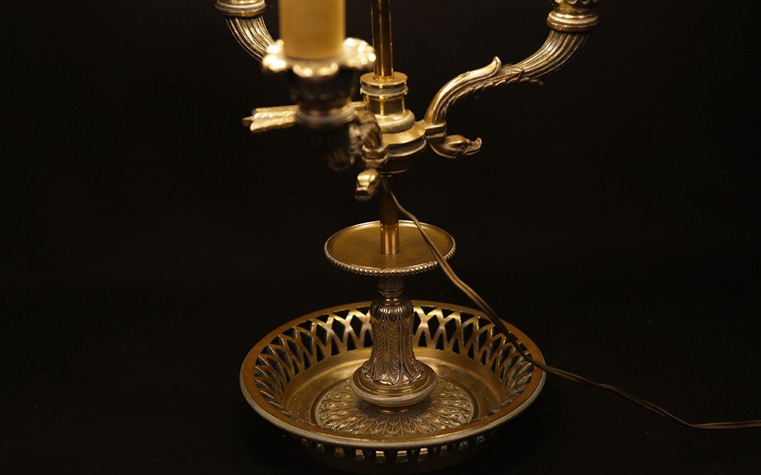 Large Hot Water Bottle Lamp, 1st Empire, Bronze-photo-6