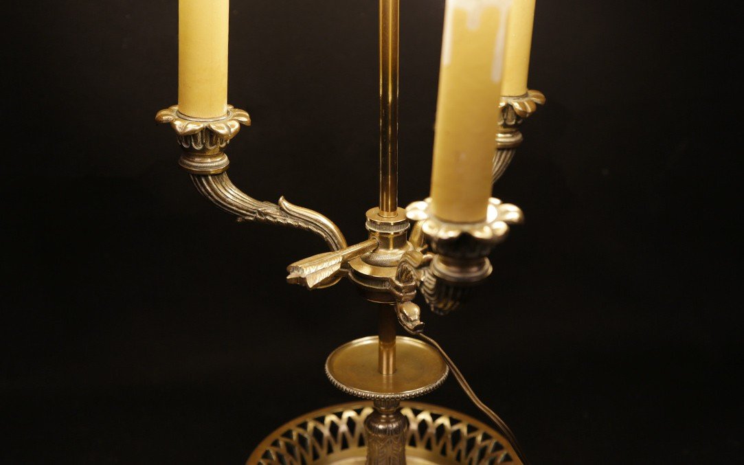 Large Hot Water Bottle Lamp, 1st Empire, Bronze-photo-7