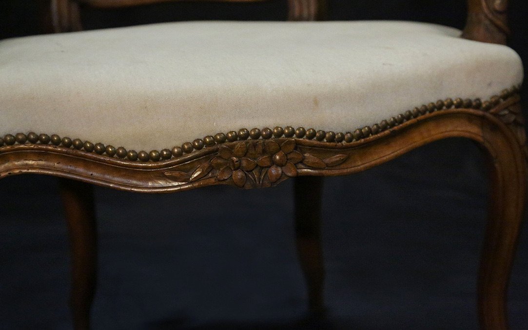 Paire De Cabriolets Louis XV, Entièrement d'époque -photo-5