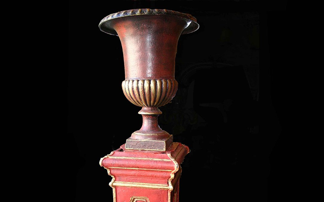 Pair Of Monumental Medici Basins, 19th Century -photo-3
