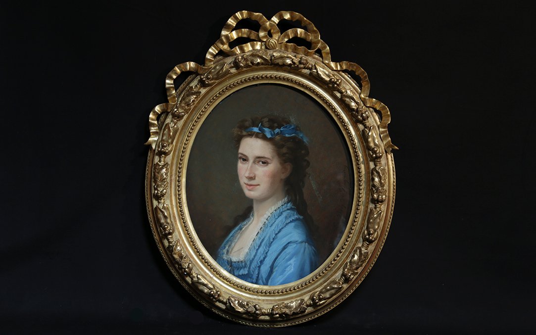 Portrait Of Mrs. De Beck By Marcellin De Groiseilliez-photo-3