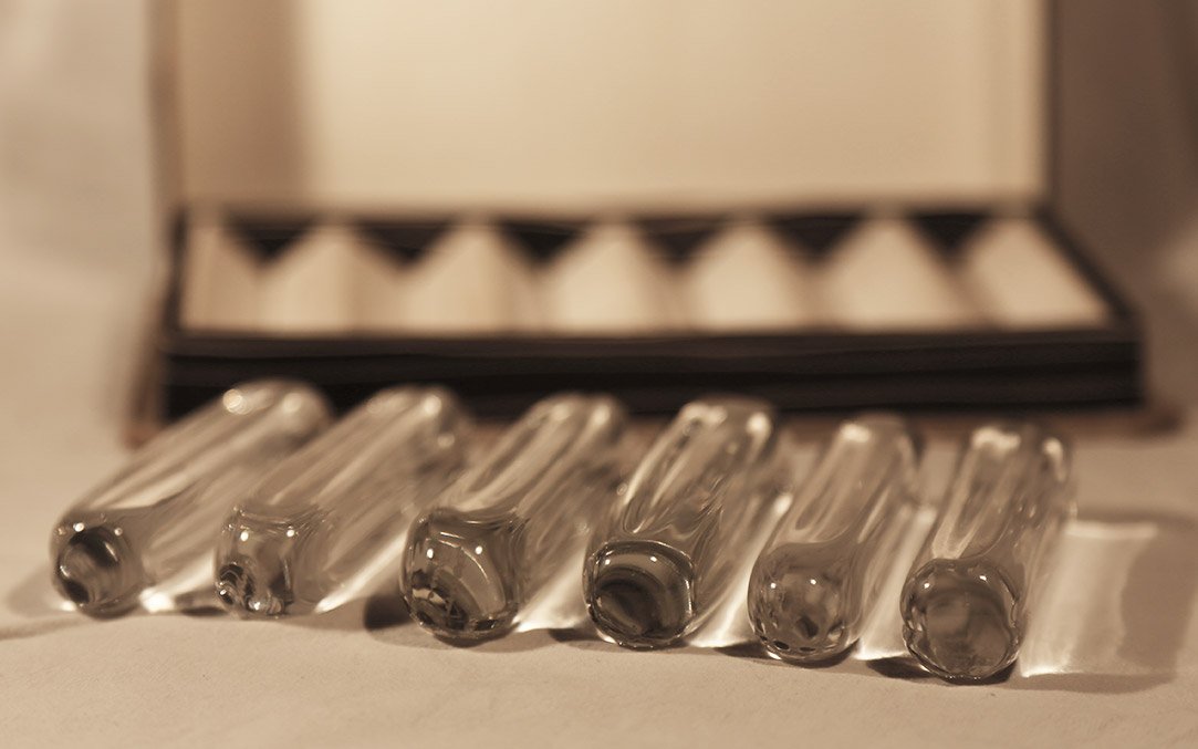 6 Daum Glass Knife Holders-photo-2