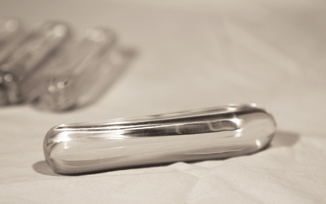 6 Daum Glass Knife Holders-photo-1