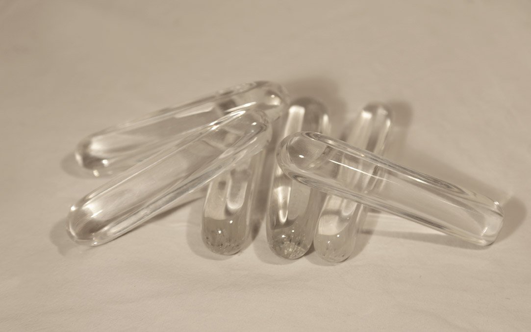 6 Daum Glass Knife Holders-photo-2