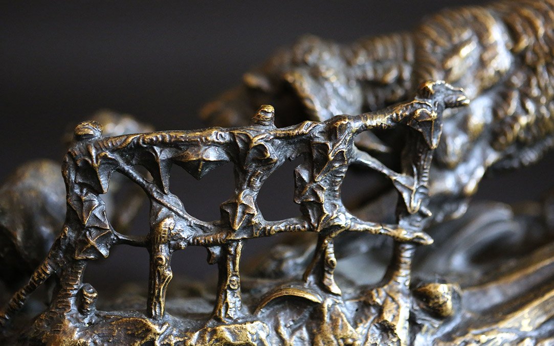 Animal Bronze, Dog/cat, Signed Dargaud, 19th Century-photo-1