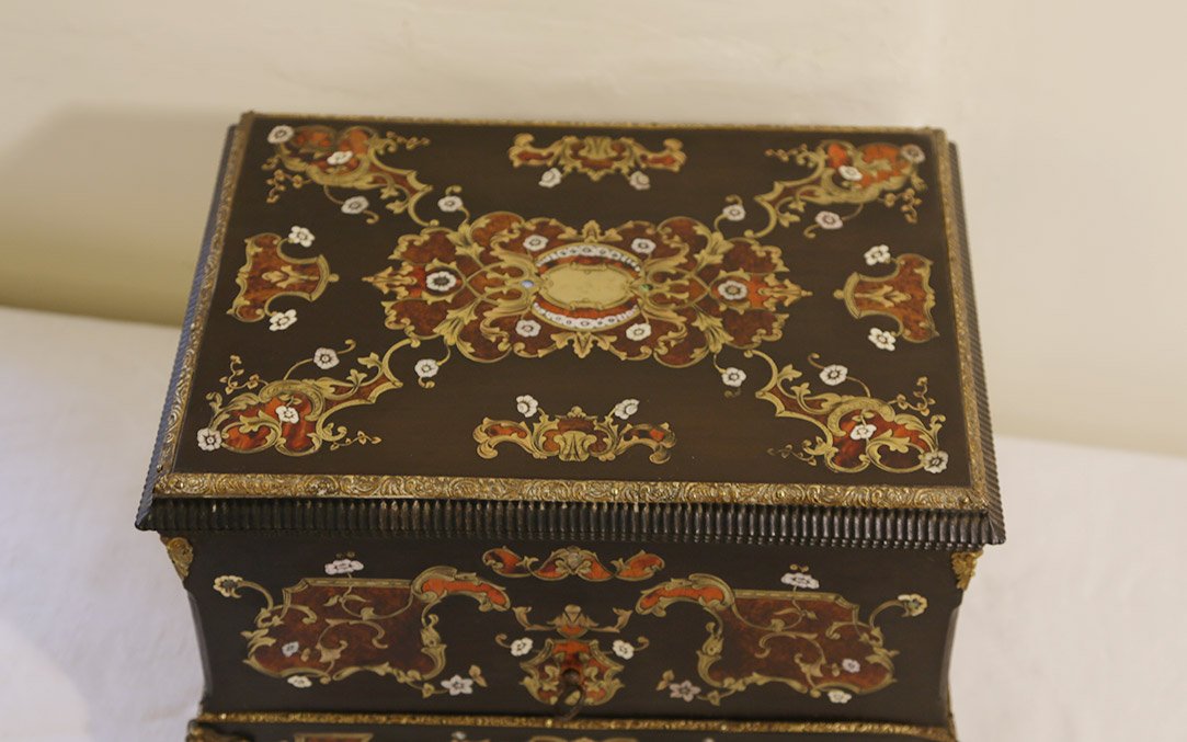 Coffret à écrire, Marquèterie Boule, XIXème-photo-3