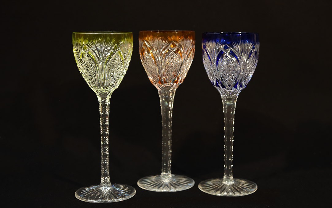3 verres cristal Etzel