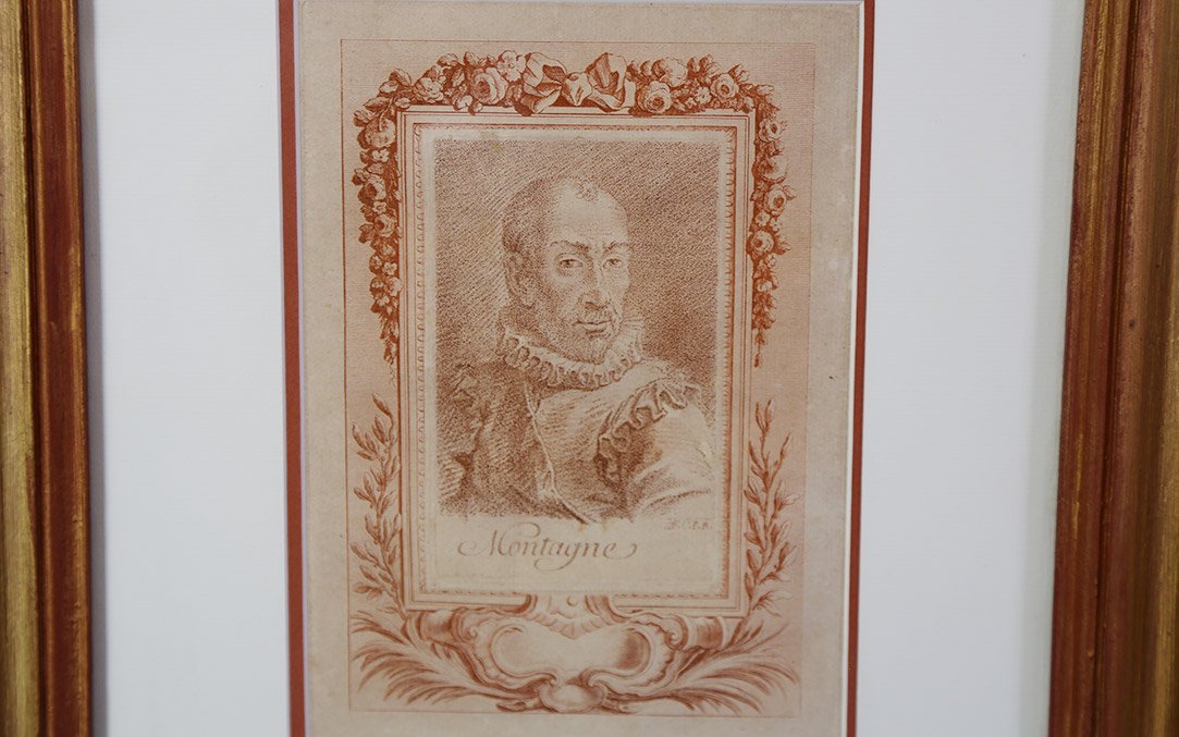Portrait Of Mr. De Montaigne, Red Chalk -photo-3