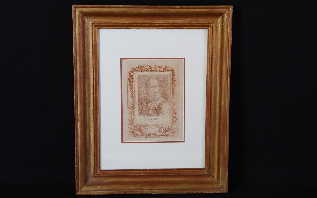Portrait Of Mr. De Montaigne, Red Chalk -photo-4