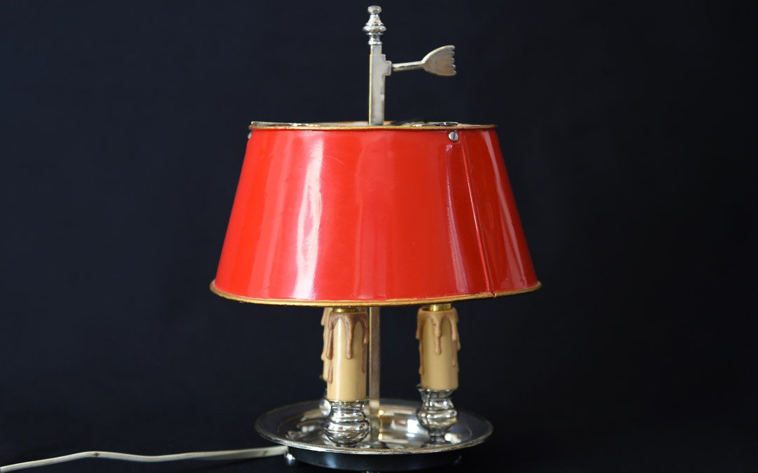 Silver Metal Hot Water Bottle Lamp-photo-4