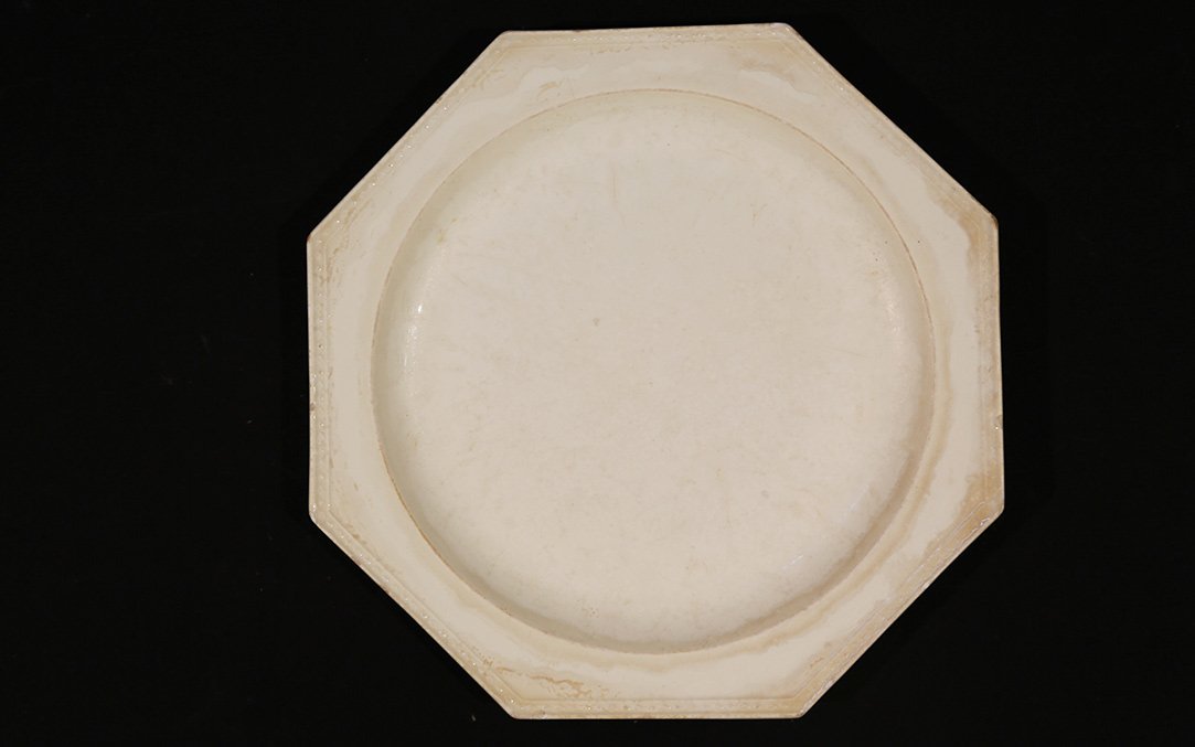 5 Octagonal Plates, Earthenware, 18th Century-photo-3